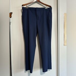 AVERY STRAIGHT-FIT WASHABLE WOOL-BLEND ANKLE PANT